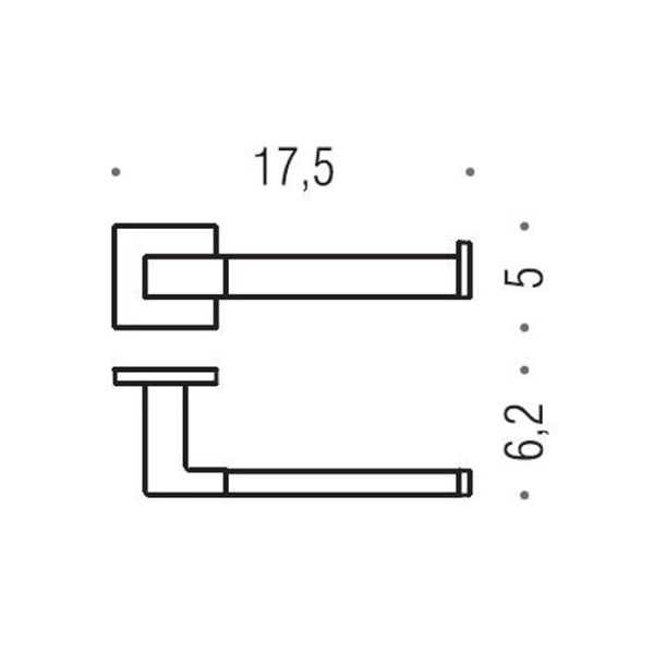 Держатель туалетной бумаги Colombo Design Basic Q ,B3708D.CR, DX, хром