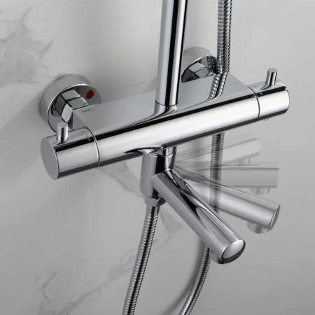 излив для смесителя aquame aqm8301gg 127 мм, золотой