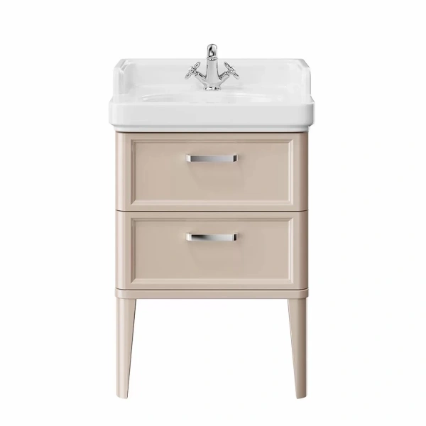 тумба под раковину kerama marazzi pompei po.m.60.2\cam 60, цвет камео бежевый глянцевый