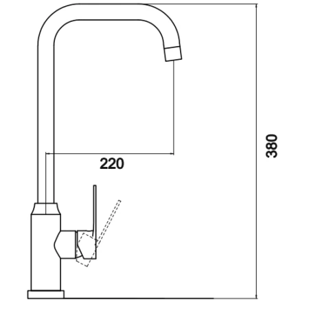 смеситель для кухни savol s-sus32003a