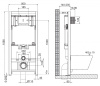 комплект унитаза с инсталляцией belbagno tre bb8001chr/sc/bb002-80/bb005-pr-chrome с сиденьем микролифт и клавишей смыва хром глянцевый.