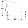 сиденье для унитаза geberit renova 573025000 с микролифтом
