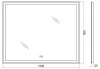 Зеркало BelBagno SPC-GRT-1000-800-LED-TCH-RAD с подсветкой с сенсорным выключателем с bluetooth с термометром с радио