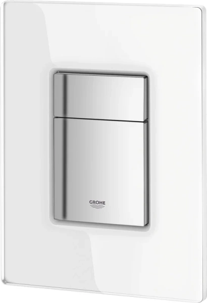 кнопка смыва для инсталляции grohe skate cosmopolitan skate cosmopolitan 38845ls0 стекло, цвет белая глянцевая луна