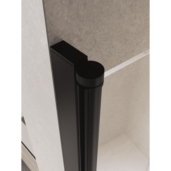 душевая дверь rgw passage pa-104b 100 060810410-14 профиль черный, стекло прозрачное