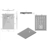 душевой поддон из литого мрамора 120×90 см vincea vst-4sr9012w