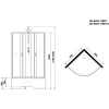 душевая кабина niagara classic 90x90 6508-14bktg с гидромассажем