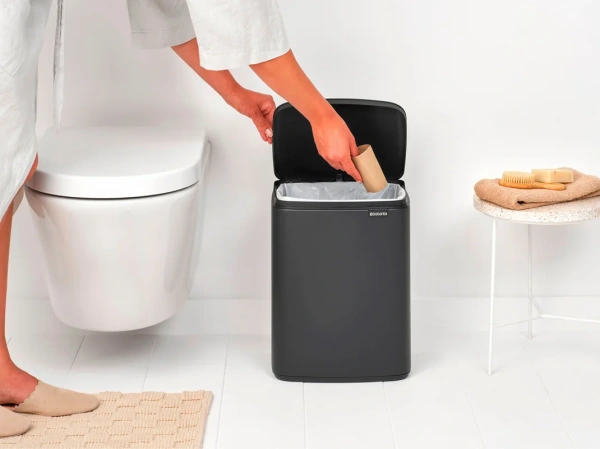 Мусорное ведро Brabantia Bo 233746 12 л, минерально-графитовое
