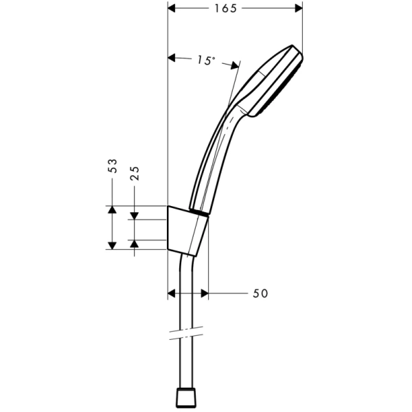 душевой набор hansgrohe croma 100 27575000