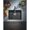 кухонная мойка grohe k700 черный 31655ap0