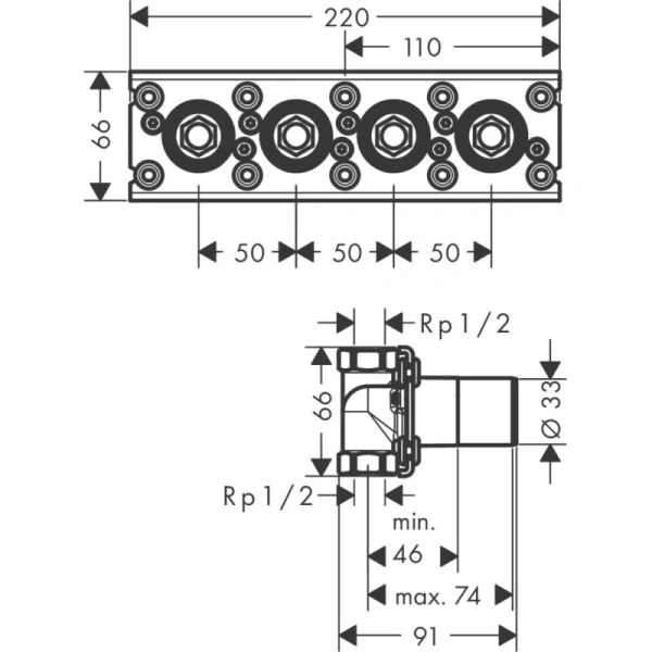 внутренняя часть 1/2" axor 45443180