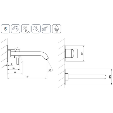 смеситель для раковины ravak espirit es 019.20gb.o1 x070315 графит