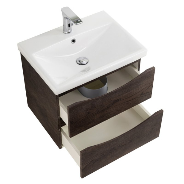 тумба для раковины belbagno marino-cer-600-2c-so-rg-p, подвесная, цвет серый дуб.