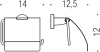 держатель туалетной бумаги colombo design basic b2791