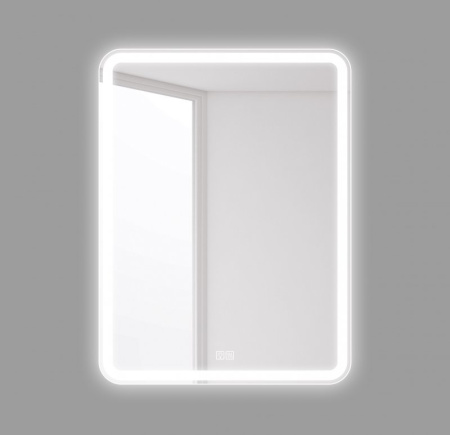 Зеркало BelBagno SPC-MAR-600-800-LED-TCH-RAD с подсветкой с сенсорным выключателем с bluetooth с термометром с радио