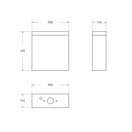 бачок для унитаза belbagno sfera-r bb2141t белый