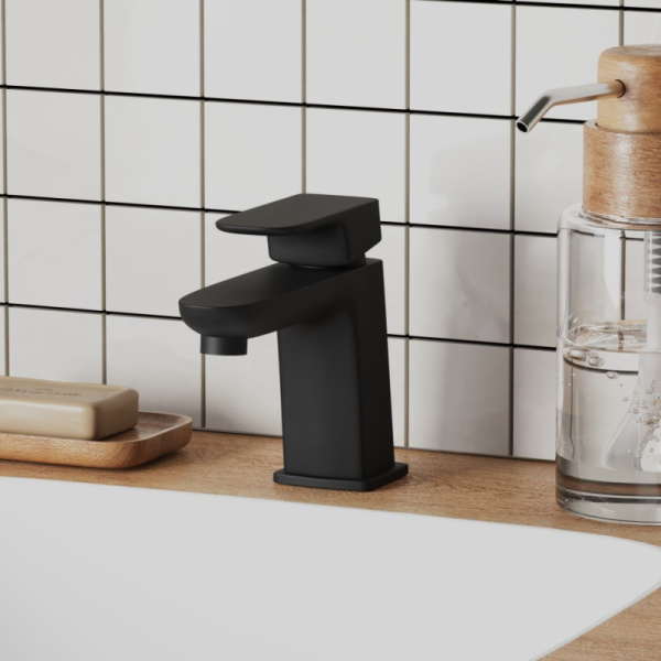 смеситель для раковины paini nove 09yo205 черный матовый