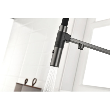 смеситель для кухни с подключением к фильтру paulmark gravity gr213188-b беретта/ черный