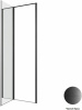дверь для душевой кабины allen brau priority 90 3.31027.bba профиль черный браш, стекло прозрачное