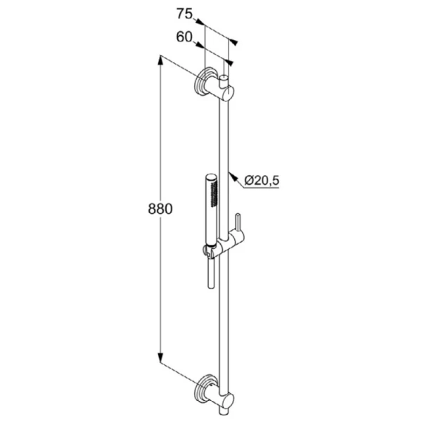 душевой гарнитур kludi nova fonte classic 2084005-25