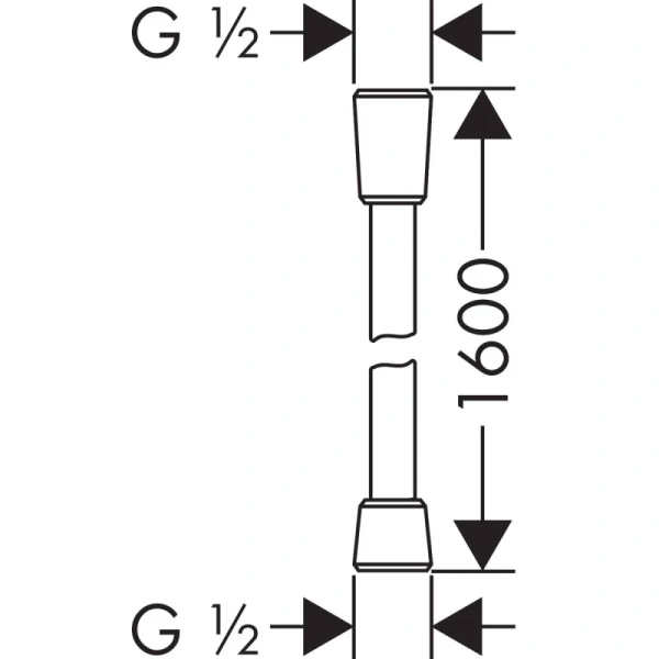 душевой шланг 160 см axor 28626340