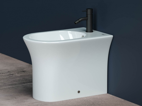 биде ceramicanova star cn1906 напольное, белое