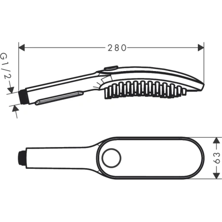 душевая лейка для собак hansgrohe dogshower 150 3jet 26640560