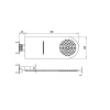 верхний душ rgw shower panels sp-62 21140362-01 хром
