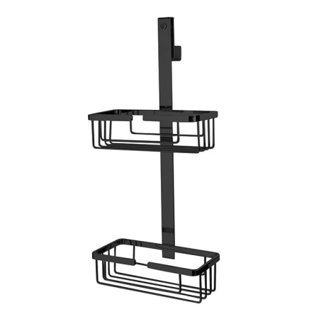 полочка-корзинка двойная 3sc appy appy2no черная матовая