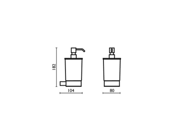Дозатор для мыла Bagno & Associati Domino Elite DE12751 подвесной
