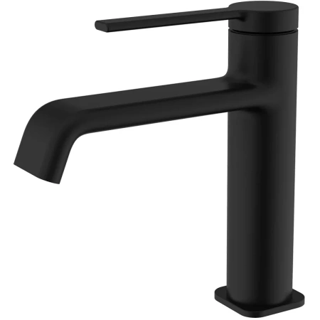 Смеситель для раковины AQUAme Asti AQM6410MB без донного клапана, черный матовый