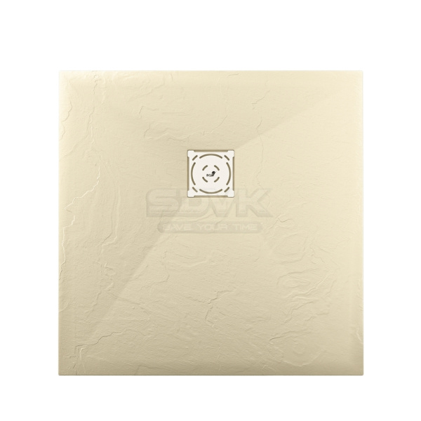 душевой поддон из искусственного камня rgw stone tray st-be 80×80 16152088-03 бежевый