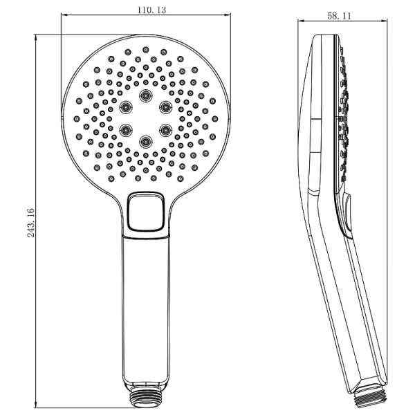 ручной душ lemark lm0819cw хром белый