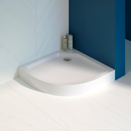 Душевой поддон полукруглый RGW SMC/R-C 12350488-01 Белый 800x800