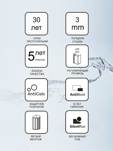 душевая стенка ravak supernova apss-90 94070ur2z1 профиль сатин стекло transparent