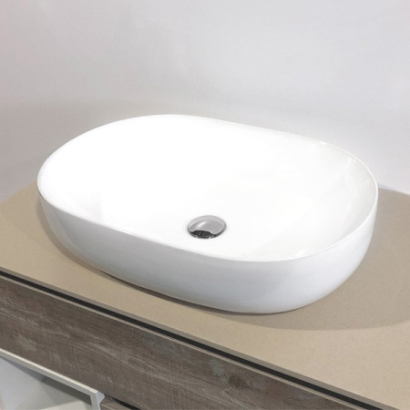 раковина накладная 60 см comforty 78326 белый