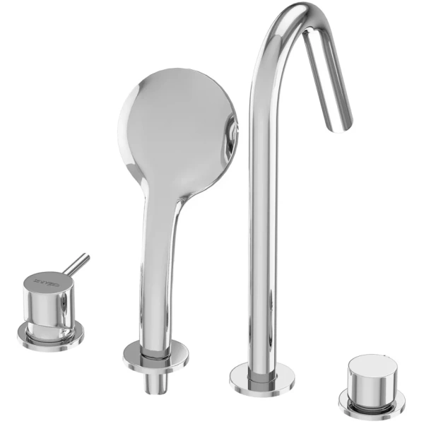 смеситель на борт ванны cezares leaf leaf-bvdm4-l-01 хром