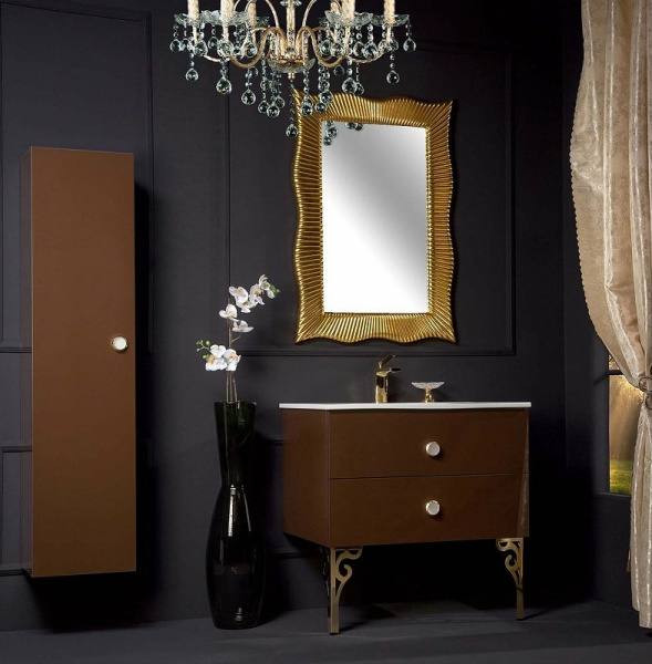 шкаф пенал boheme armadi art neoart 35 834-db подвесной dark brown