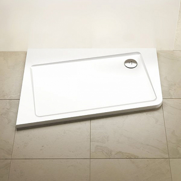 душевой поддон из искусственного камня ravak 10° asymetric pro 120×90 xa25g70101l белый