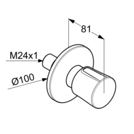 переключатель на 3 положения kludi balance white 528469175