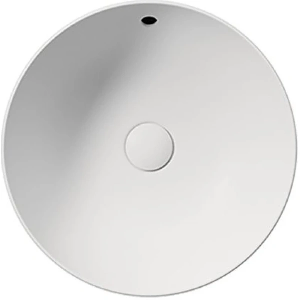 раковина gsi pura 885509 накладная, ø40 см, bianco opaco (белый матовый)