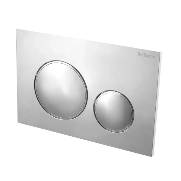 кнопка смыва для инсталляции belbagno bb-17c-crm для унитаза, пластик, цвет хром