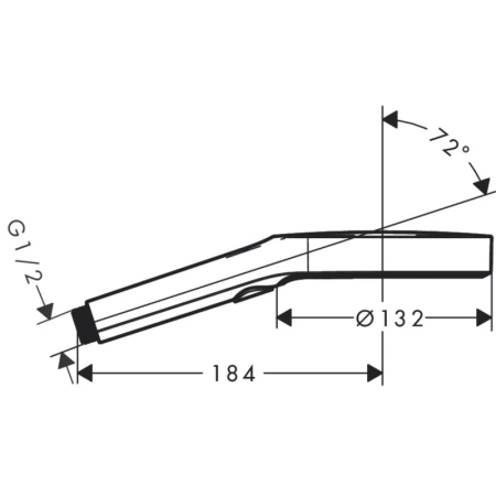 душевая лейка hansgrohe rainfinity 130 3jet 26864140