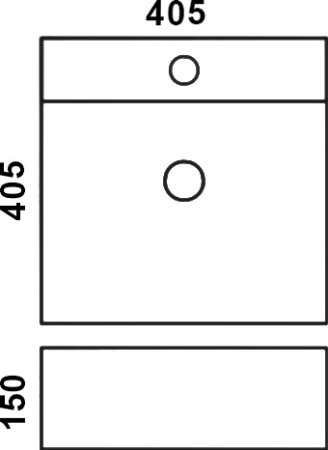 раковина накладная melana 805-7063b