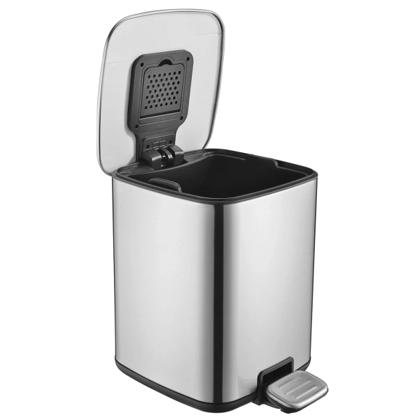 Ведро для мусора WasserKRAFT K-649 цвет нержавеющая сталь