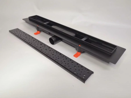 душевой лоток mch-veconi square black 550 мм v550sb