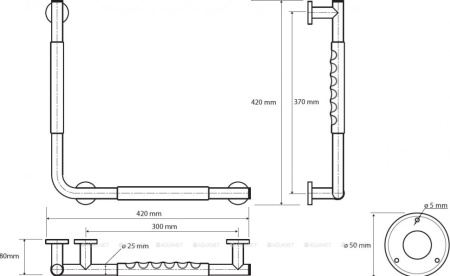 поручень для ванны bemeta omega 104507731 хром, черный