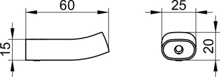 крючок для полотенца keuco edition 400 11514 050000 никель шлифованный
