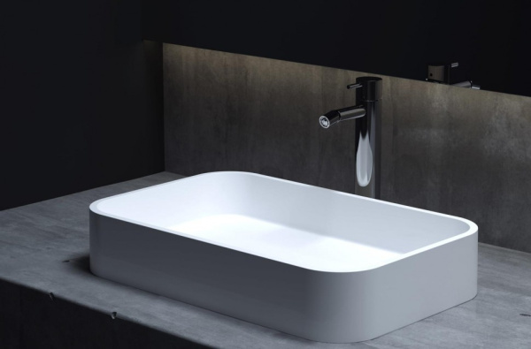 Накладная раковина в ванную Salini Callista 1101204SG из искусственного камня