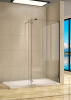 душевая перегородка weltwasser ww400 walk-in 90g+30g профиль хром, стекло прозрачное